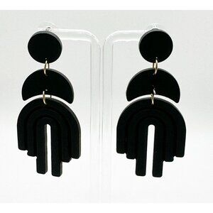 Bohemian Rainbow Dangle Acrylic Earrings NWT